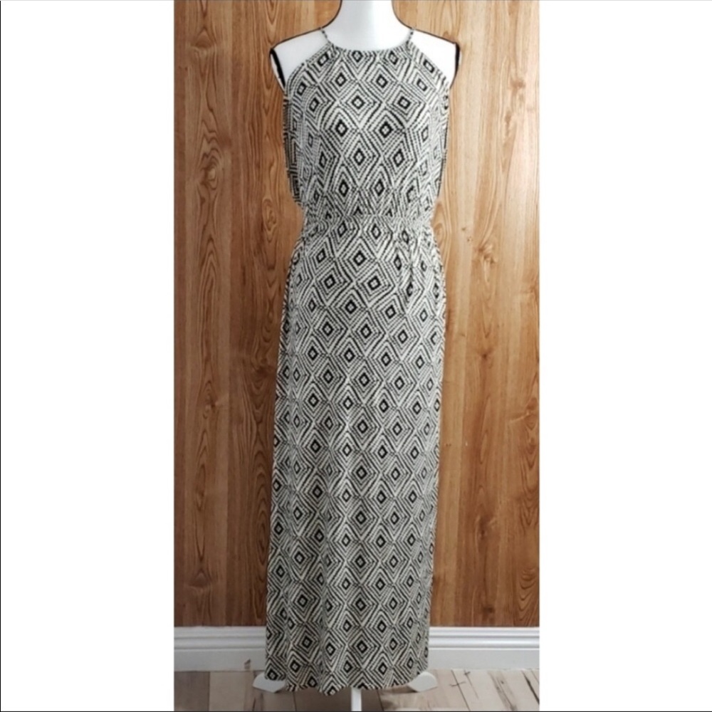 O’Neill Backless graphic print Maxi dress